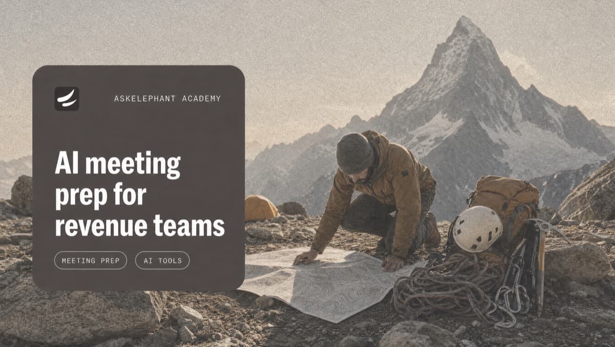 AI meeting prep workflow for revenue teams using CRM context, call history, and customer signals