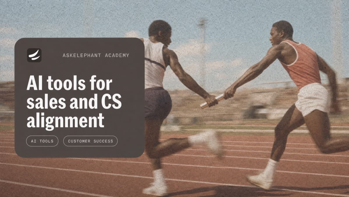 AI tools for sales and customer success alignment with automated handoffs and shared CRM context