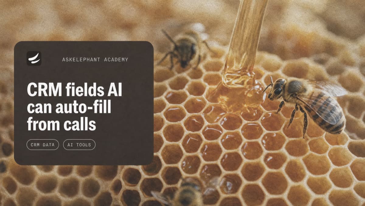 Field by field map of HubSpot and Salesforce CRM properties AI can populate from sales calls