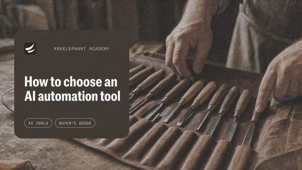 Checklist for choosing the right AI workflow automation tool for revenue teams