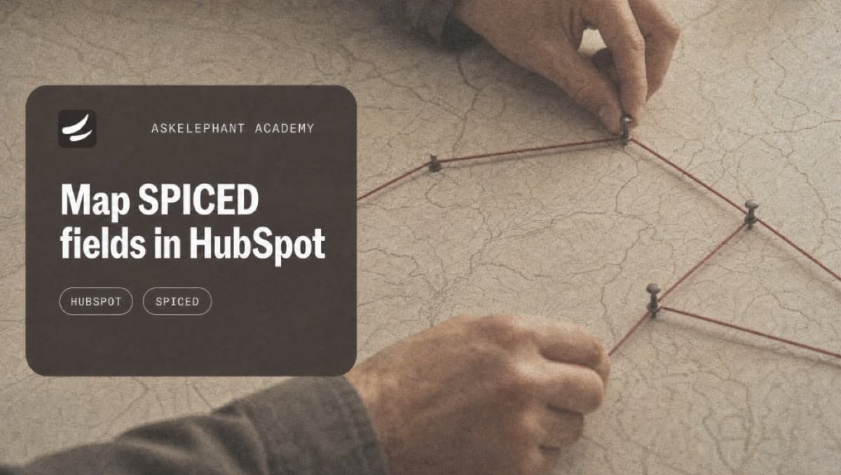 How to map SPICED qualification fields in HubSpot with evidence tracking and review rules