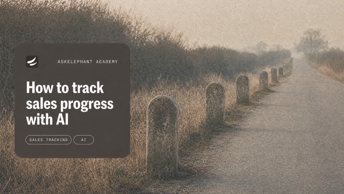 How to track sales progress with AI - visibility across CRM, calls, and conversations