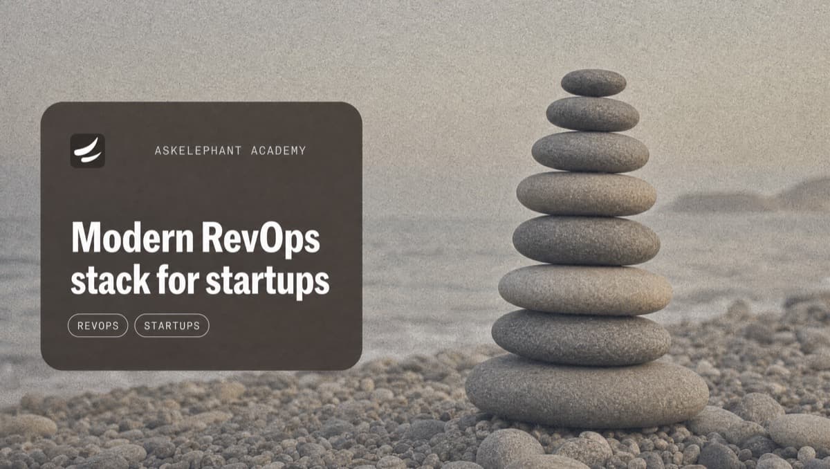 Modern RevOps software stack for fast-growing startups - CRM automation, analytics, and revenue tools