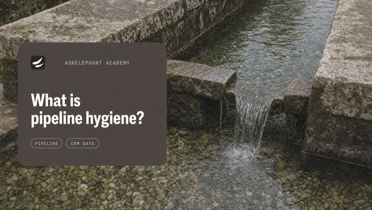 Pipeline hygiene showing clean CRM data flowing from sales calls into HubSpot and Salesforce with no manual entry required
