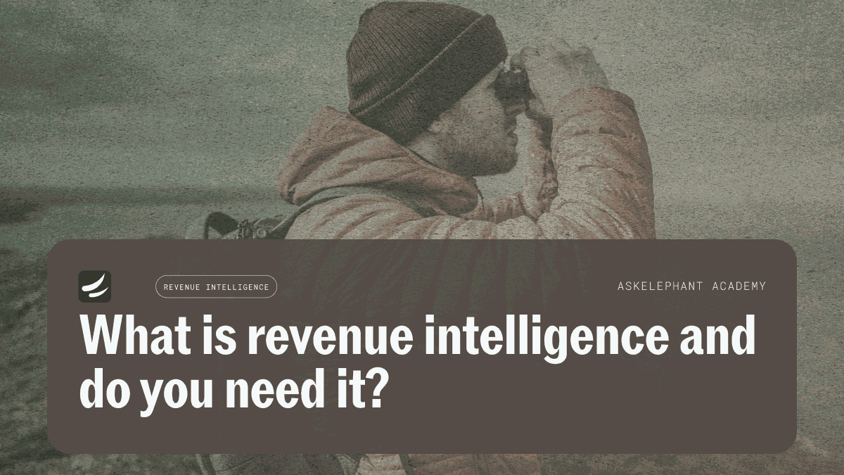 What is revenue intelligence and how it compares to revenue automation for sales teams