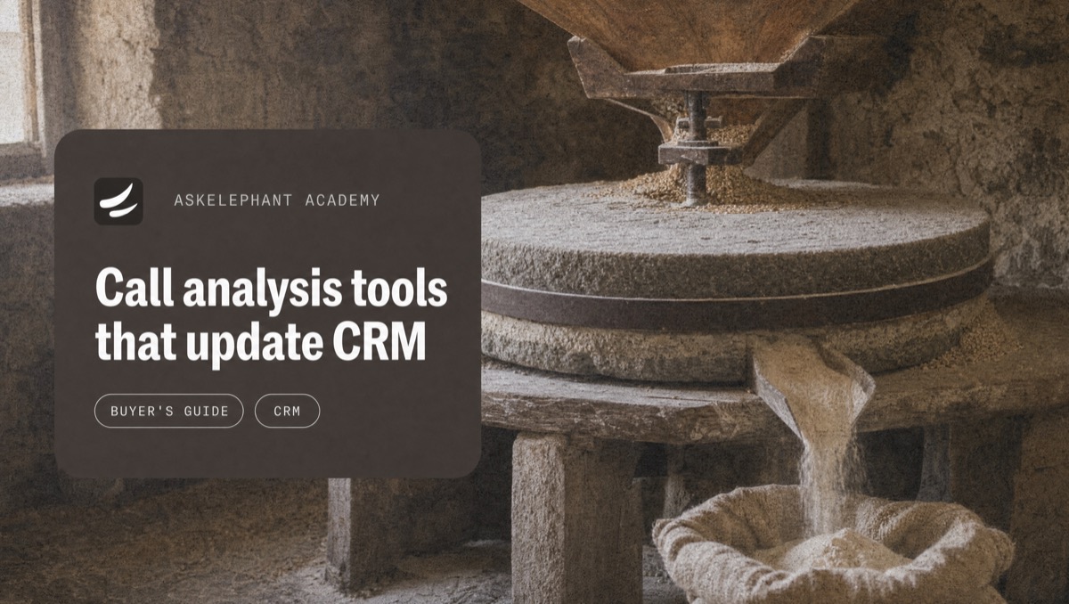 Platforms analyzing sales calls and updating HubSpot and Salesforce CRM records automatically