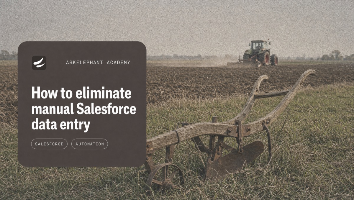 Step-by-step guide to eliminating manual Salesforce data entry with AI automation
