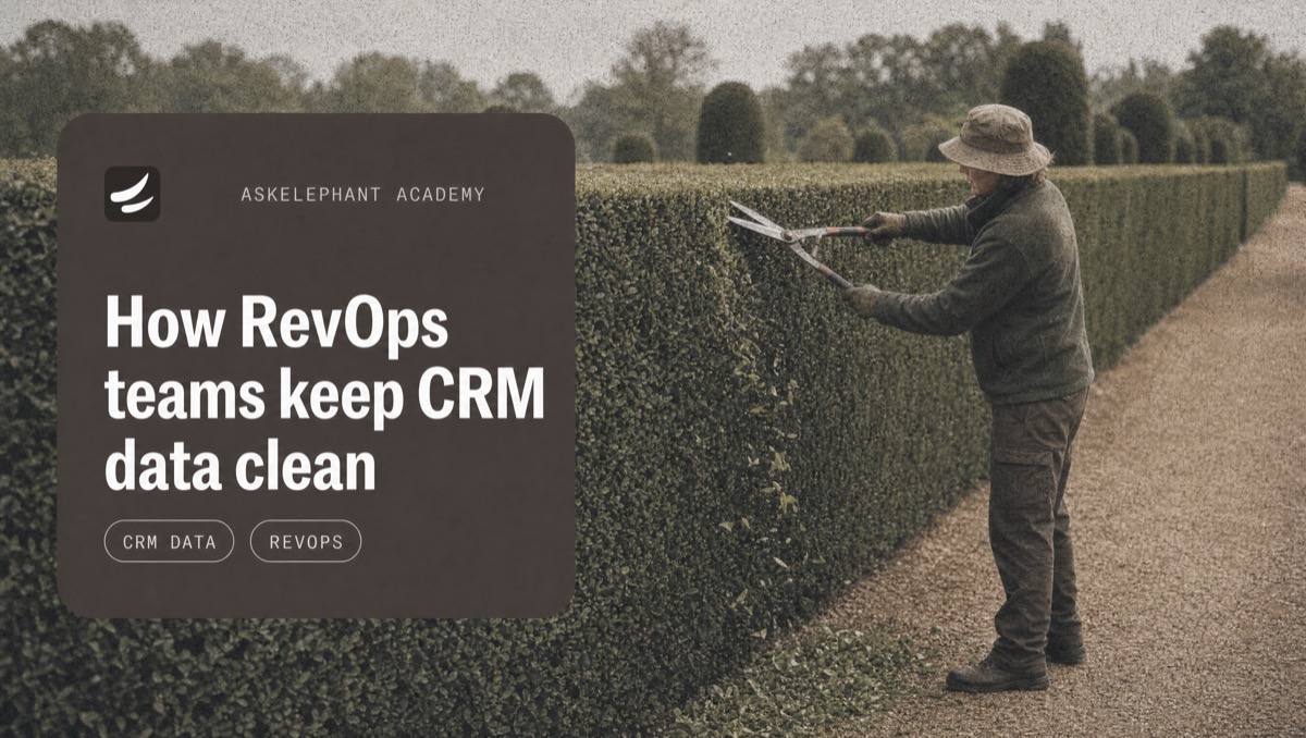 Step-by-step guide to keeping CRM data clean automatically for RevOps teams
